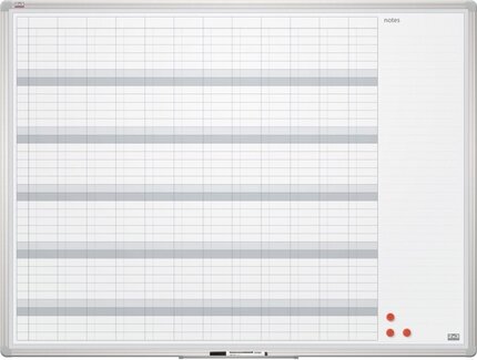 Доска планер ''на год с примечаниями'', маркерная, магнитная, лакированная поверхность, 120х90, TP008, 2X3