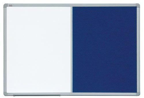 Доска КОМБИ маркерная магнитная/текстильная поверхность бело-зеленого цвета, 90x60, TCAST96